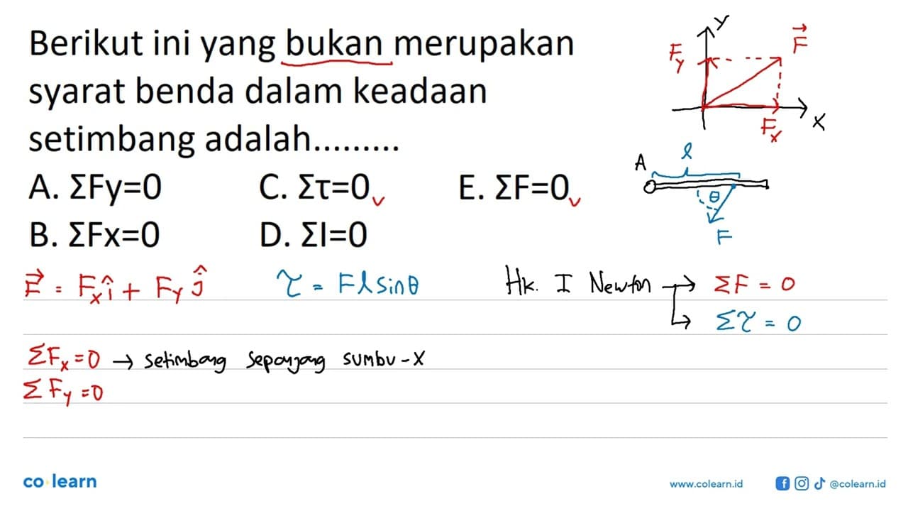 Berikut ini yang bukan merupakan syarat benda dalam keadaan