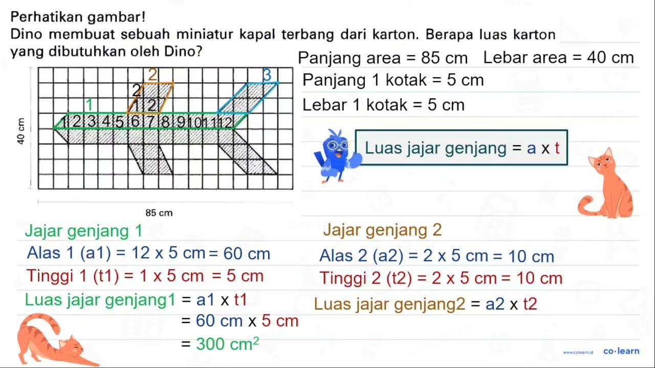 Perhatikan gambar! Dino membuat sebuah miniatur kapal