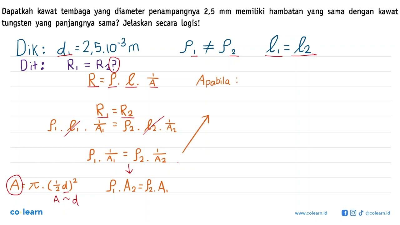 Dapatkah kawat tembaga yang diameter penampangnya 2,5 mm