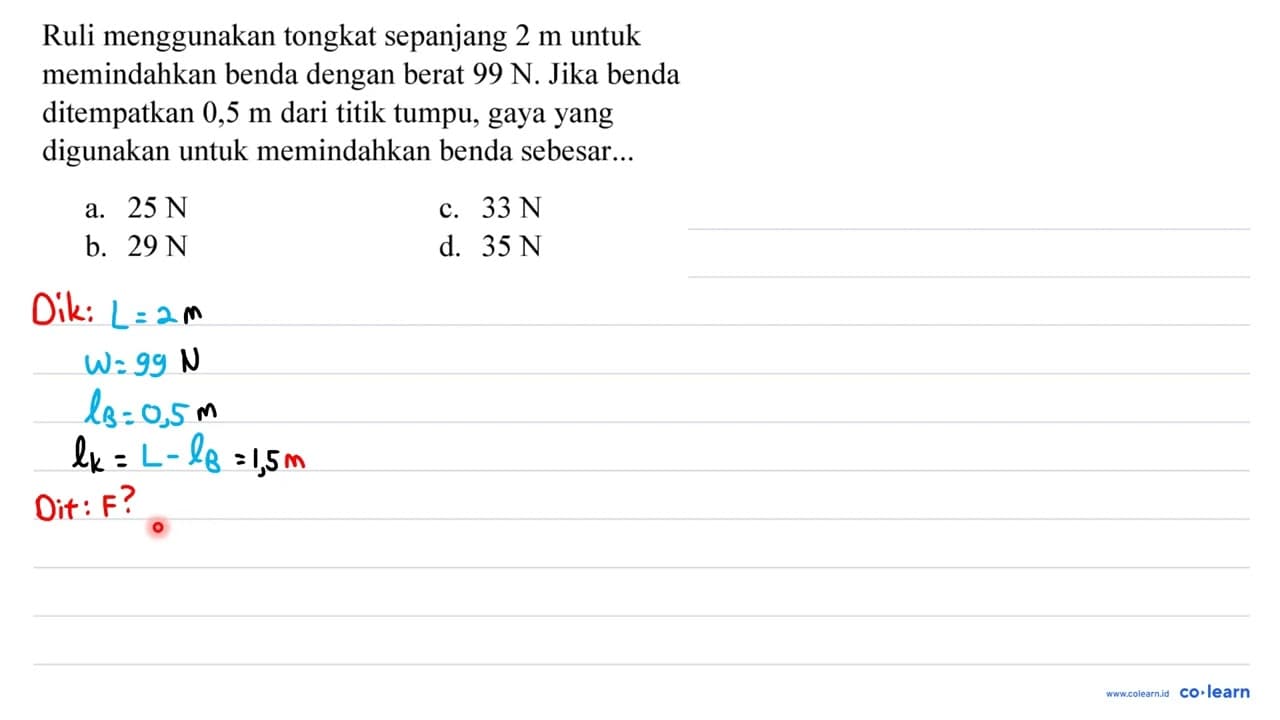 Ruli menggunakan tongkat sepanjang 2 m untuk memindahkan