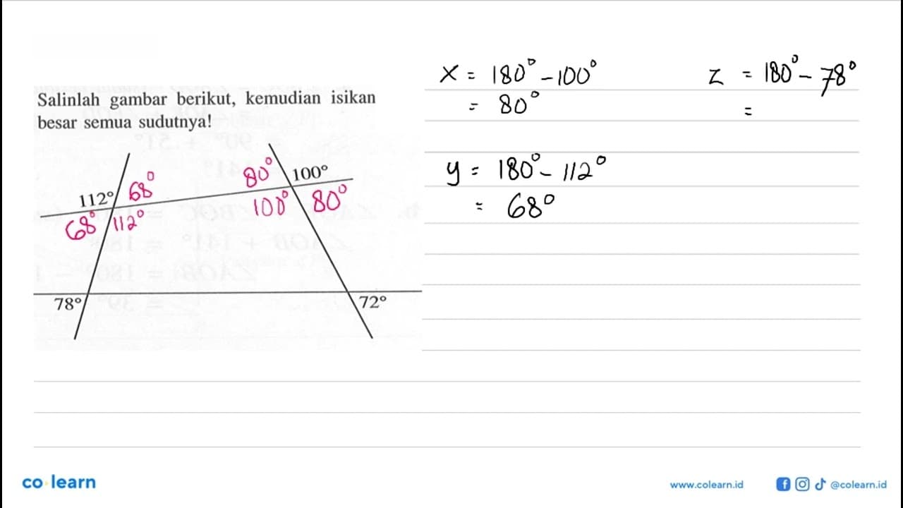 Salinlah gambar berikut, kemudian isikan besar semua