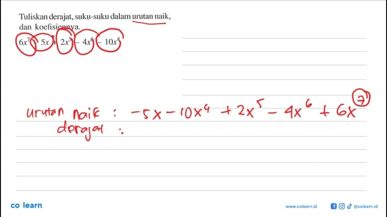 6x^7-5x+2x^5-4x^6-10x^4