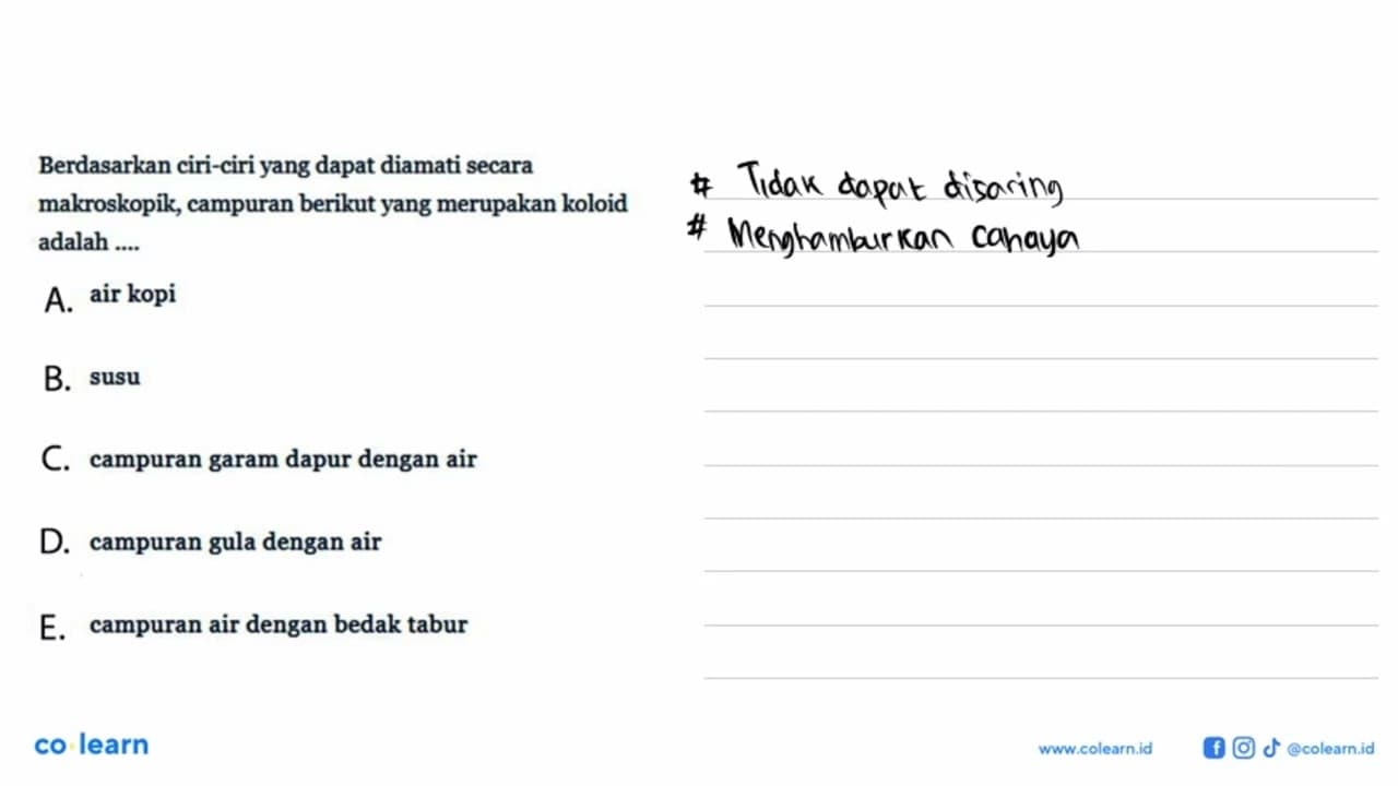 Berdasarkan ciri-ciri yang dapat diamati secara