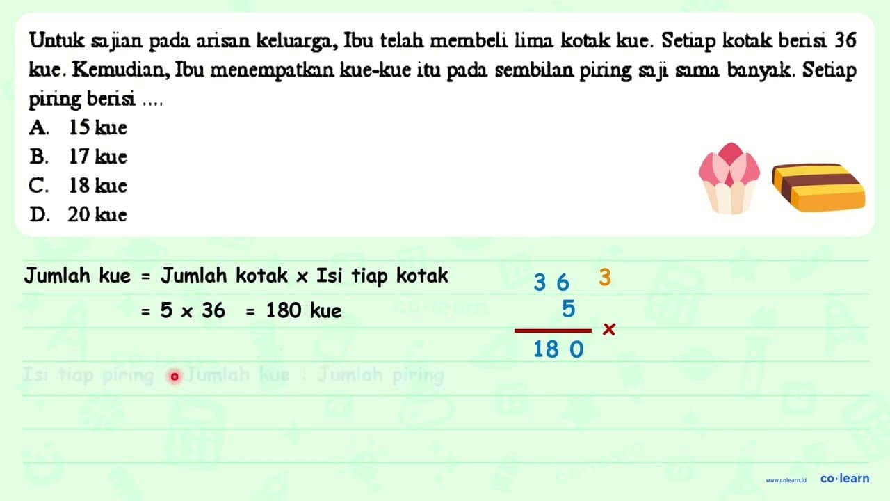 Untuk sajian pada arisn kelunrga, Ibu telah membeli limn