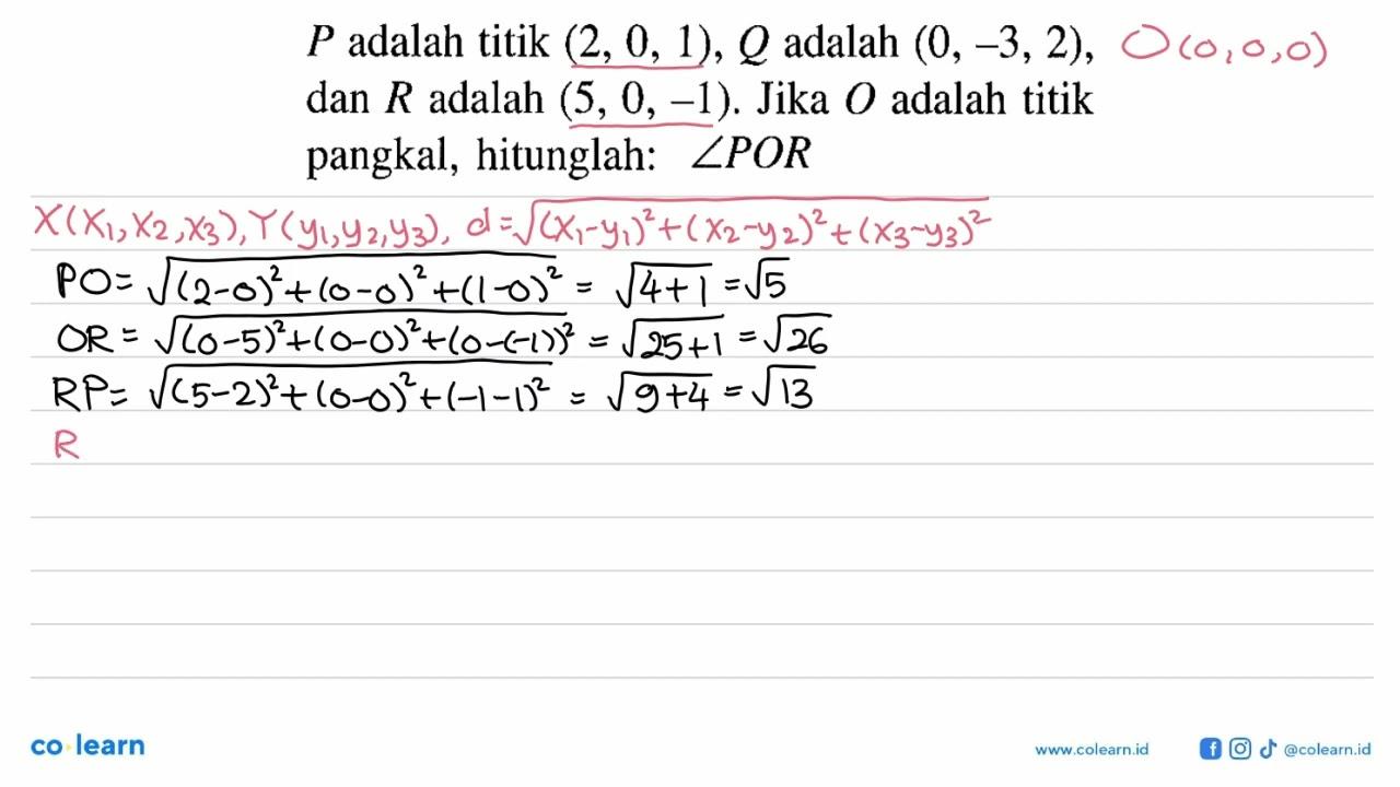 Jika vektor a=(-2 1 -1) dan vektor b=(1 1 -1), hitunglah