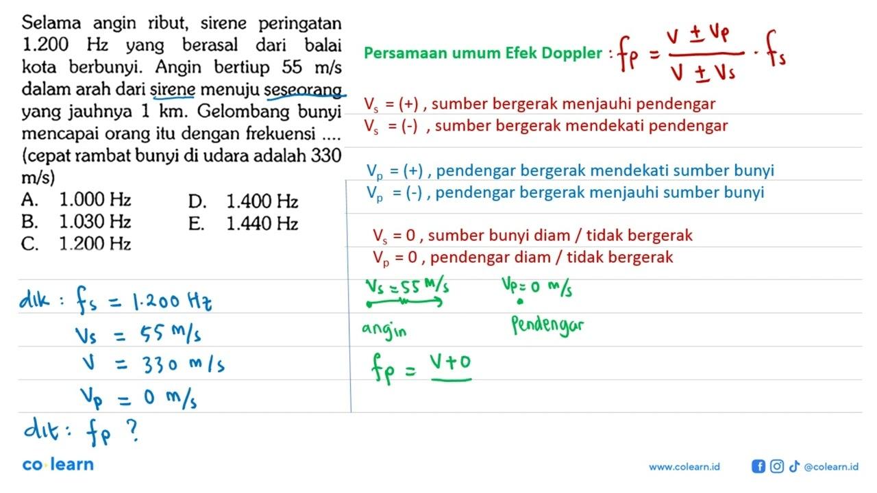 Selama angin ribut, sirene peringatan 1.200 Hz yang berasal