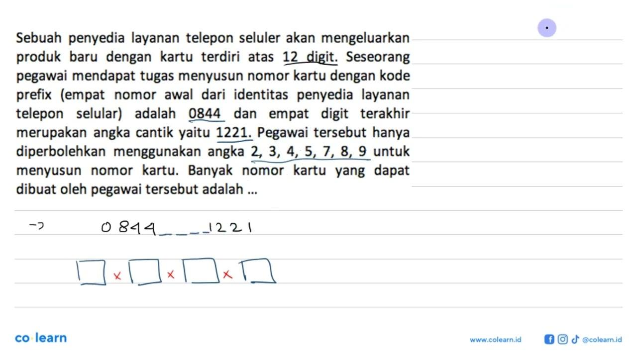 Sebuah penyedia layanan telepon seluler akan mengeluarkan