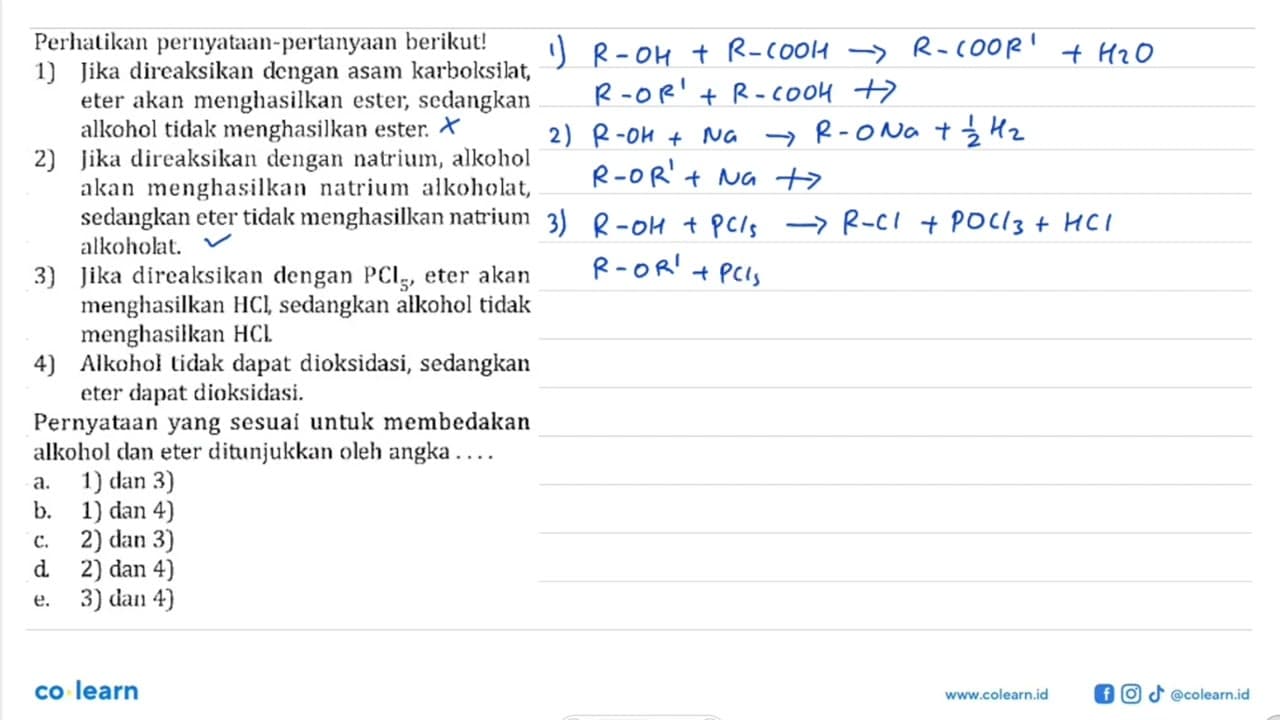 Perhatikan pernyataan-pertanyaan berikut! 1) Jika