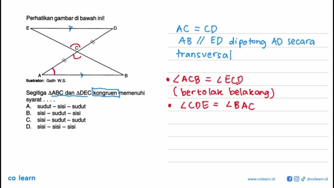 Perikan gambar di bawah ini! E D C A B llustrator: Galih