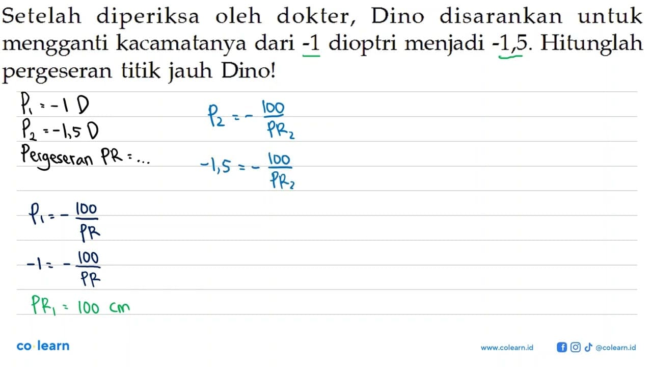 Setelah diperiksa oleh dokter, Dino disarankan untuk