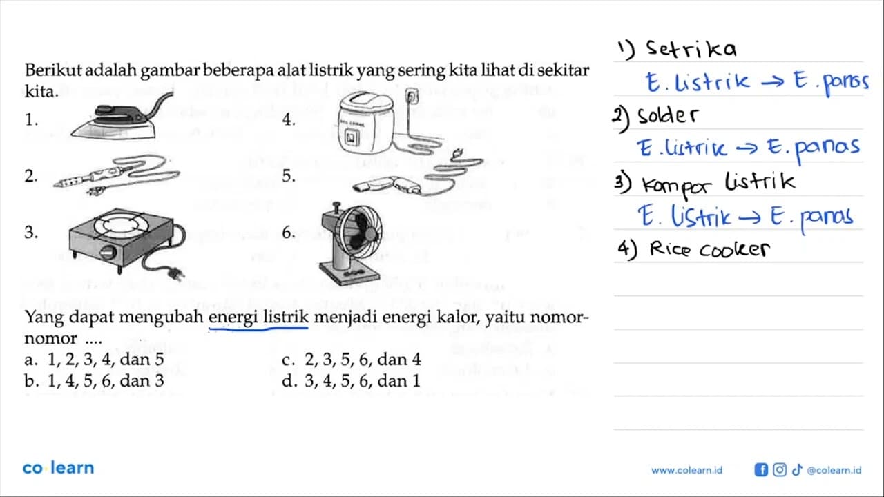 Berikut adalah gambar beberapa alat listrik yang sering