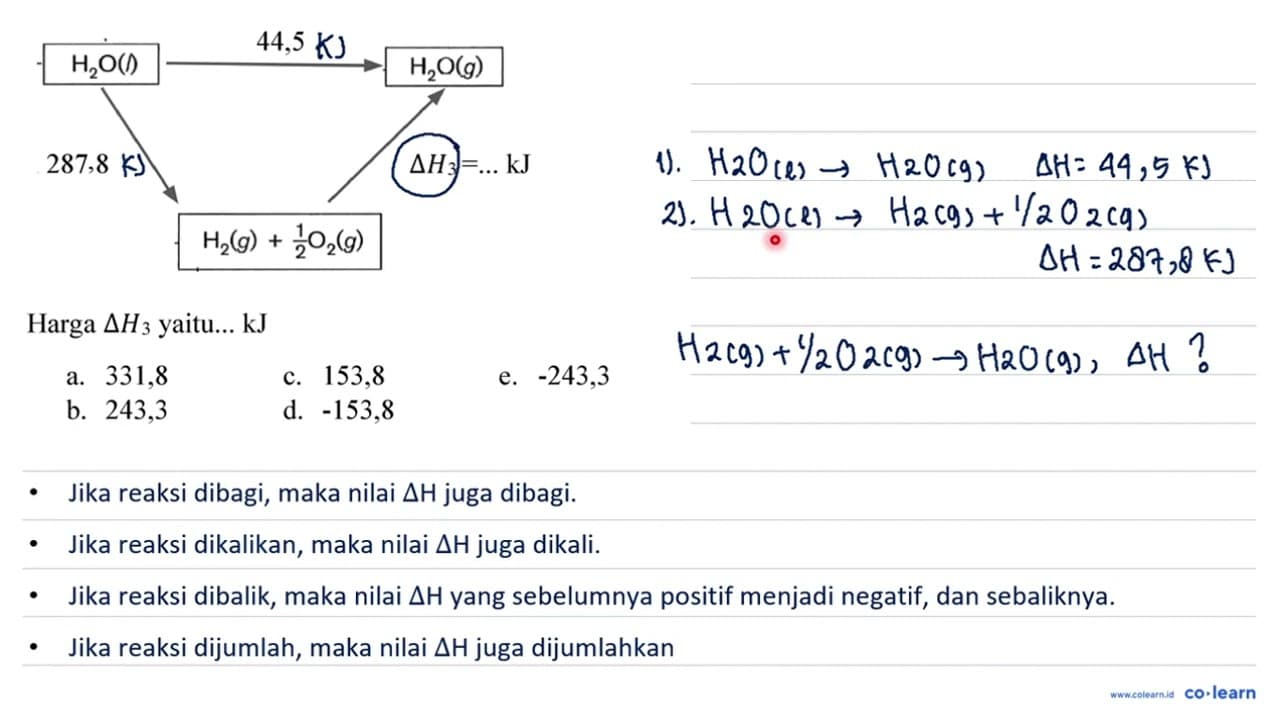 Harga Delta H_(3) yaitu... kJ