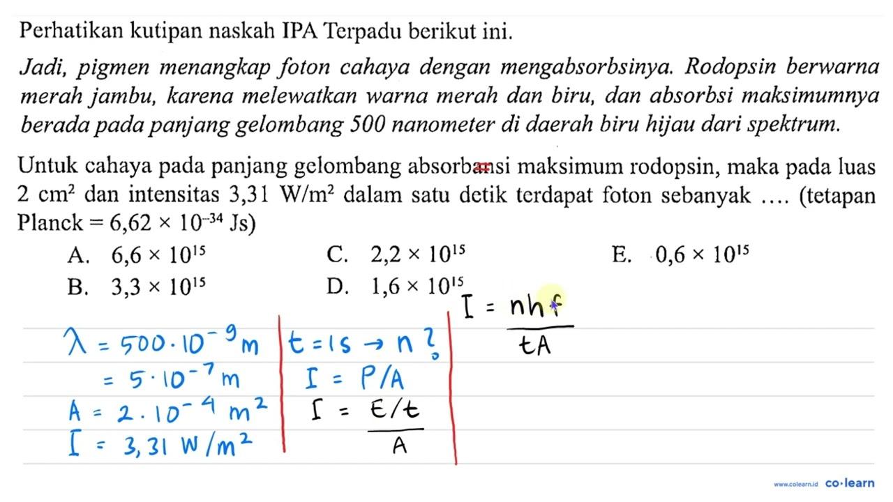 Perhatikan kutipan naskah IPA Terpadu berikut ini. Jadi,