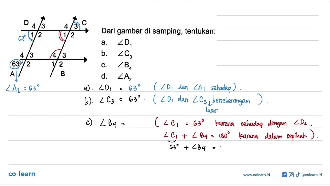 A 63 2 3 4 B 1 2 3 4 C 1 2 3 4 D 1 2 3 4Dari gambar di