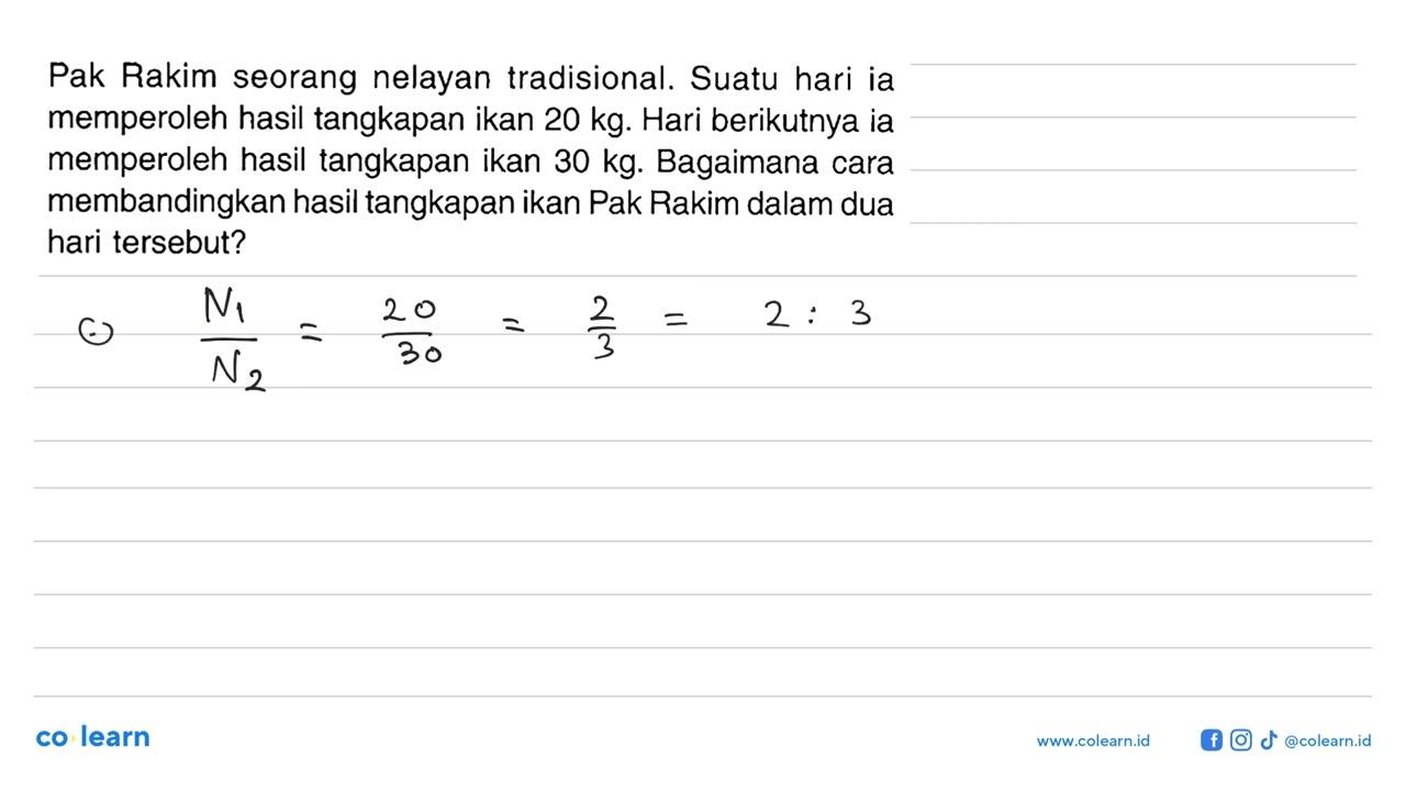 Pak Rakim seorang nelayan tradisional. Suatu hari ia