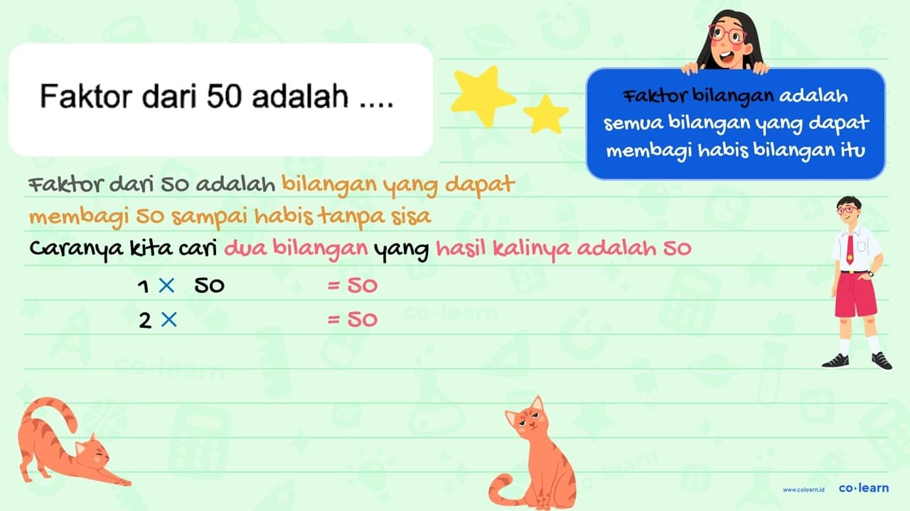 Faktor dari 50 adalah