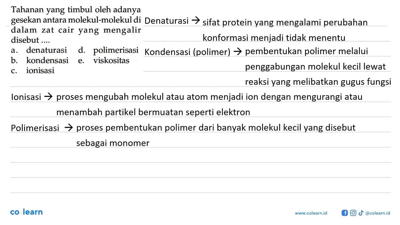 Tahanan yang timbul oleh adanya gesekan antara