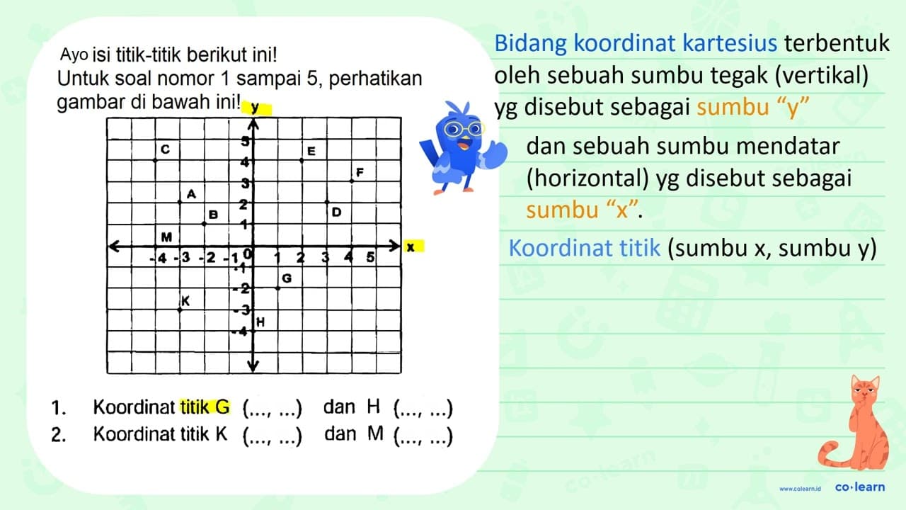 Ato isi titik-titik berikut ini! Untuk soal nomor 1 sampai