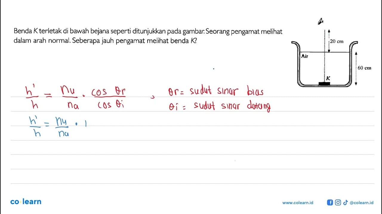 Benda K terletak di bawah bejana seperti ditunjukkan pada