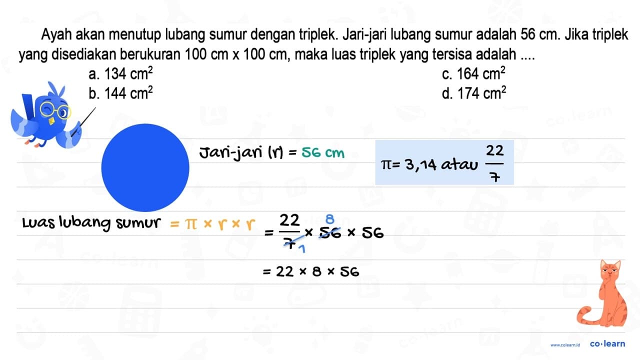 Ayah akan menutup lubang sumur dengan triplek. Jari-jari