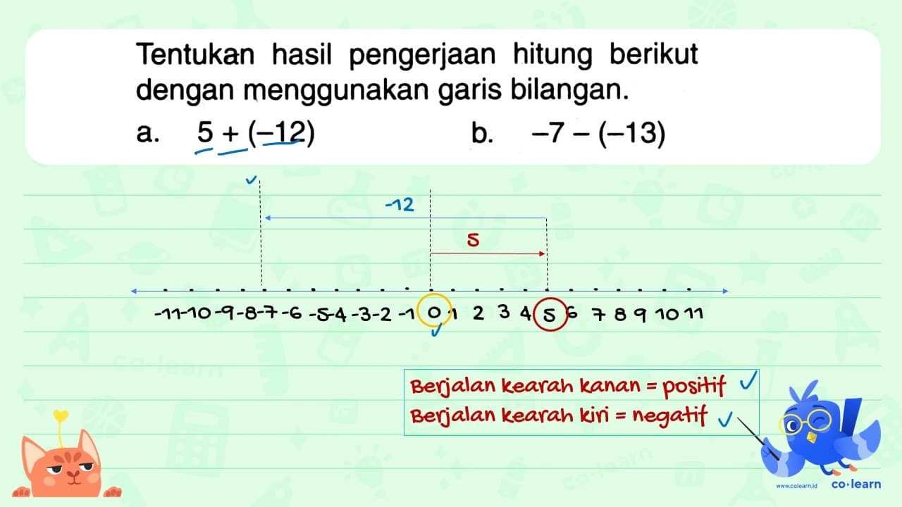 Tentukan hasil pengerjaan hitung berikut dengan menggunakan