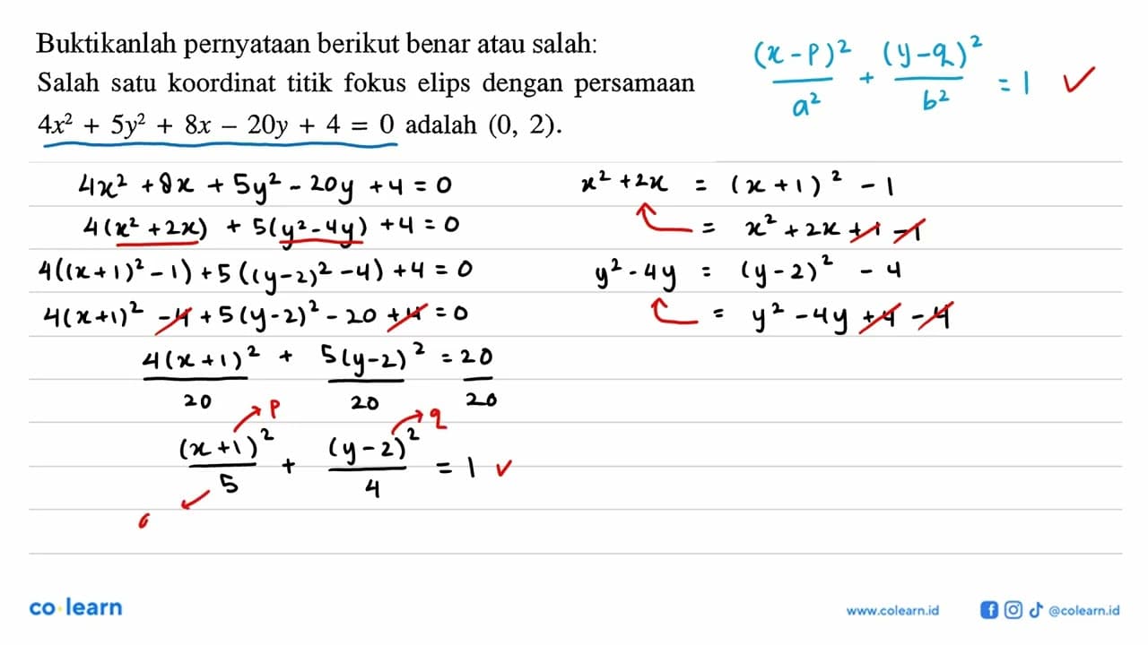 Buktikanlah pernyataan berikut benar atau salah: Salah satu