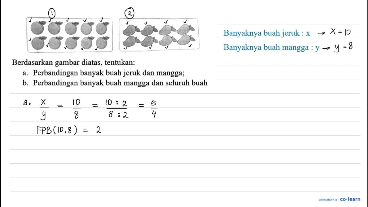 Berdasarkan gambar diatas, tentukan: Berdasarkan gambar