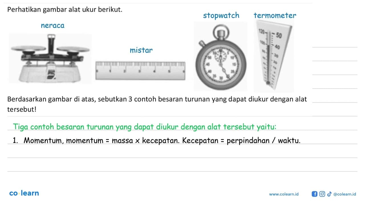 Perhatikan gambar alat ukur berikut. Berdasarkan gambar di