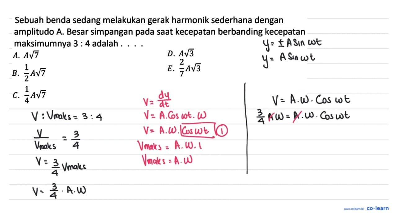 Sebuah benda sedang melakukan gerak harmonik sederhana