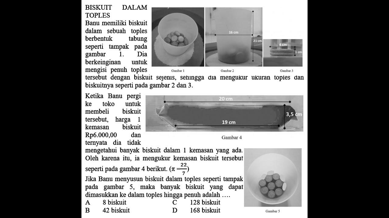 BISKUIT DALAM TOPLES Banu memiliki biskuit dalam sebuah