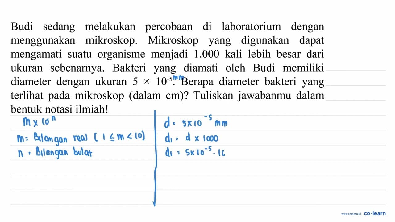 Budi sedang melakukan percobaan di laboratorium dengan