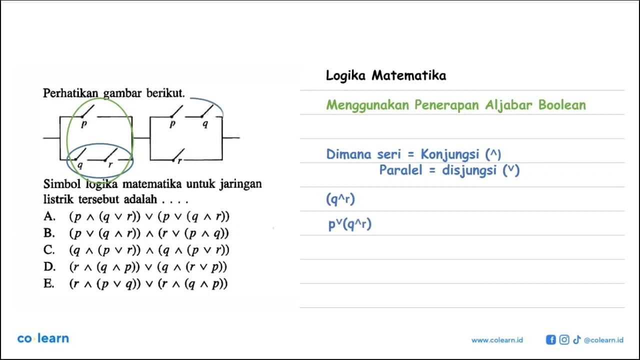 perhatikan gambar berikut.p q r p q rSimbol logika