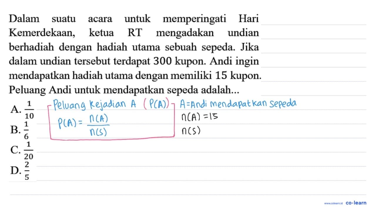 Dalam suatu acara untuk memperingati Hari Kemerdekaan,