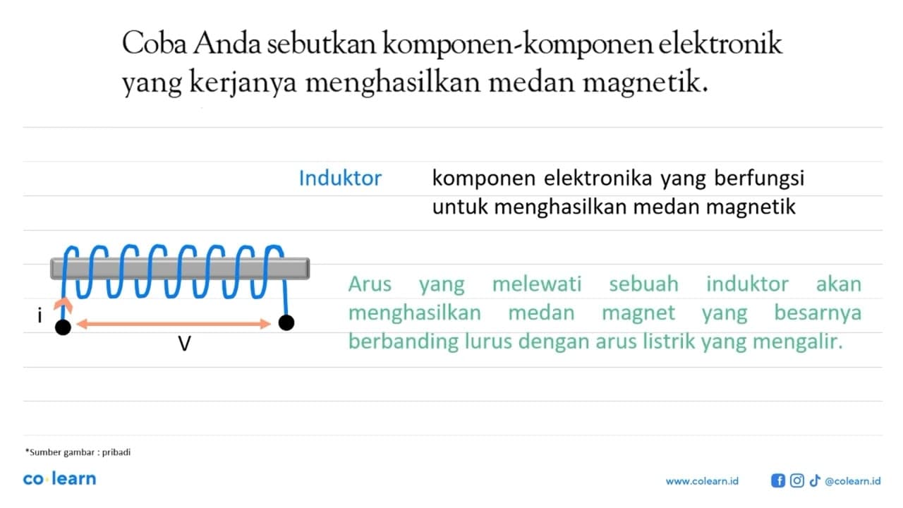 Coba Anda sebutkan komponen-komponen elektronik yang