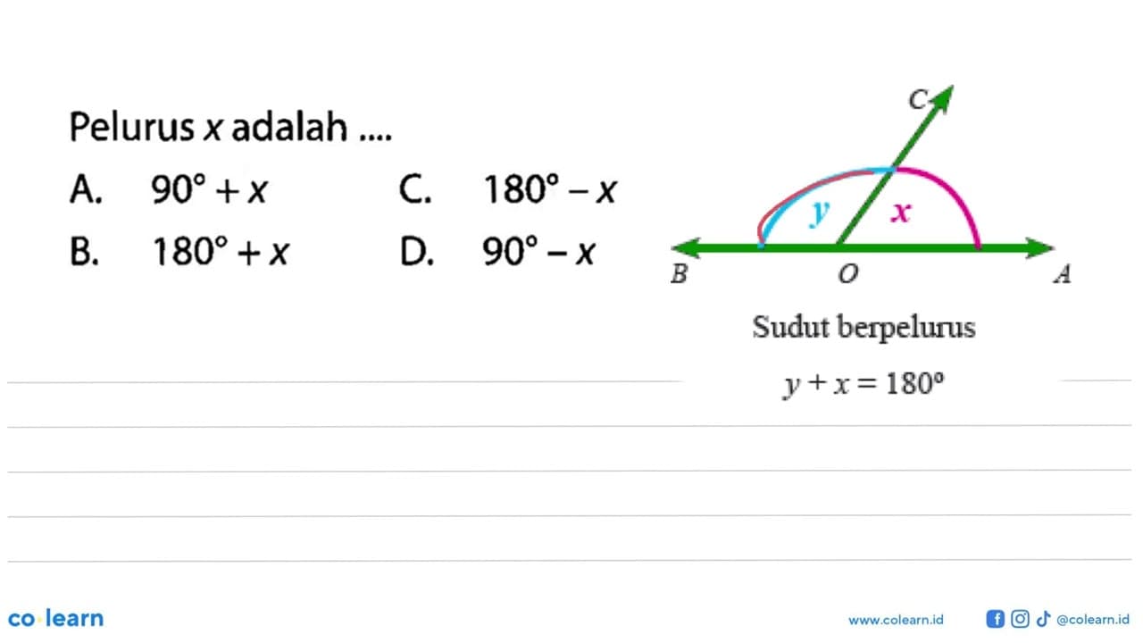 Pelurus x adalah ....