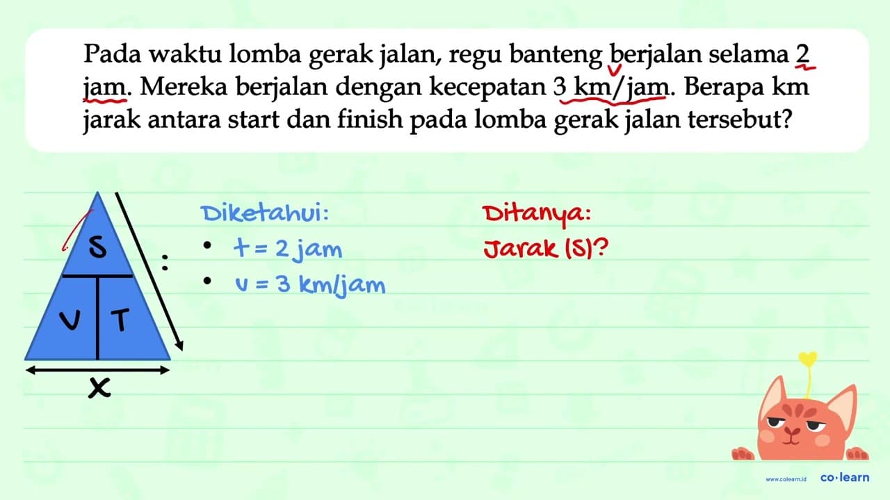 Pada waktu lomba gerak jalan, regu banteng berjalan selama