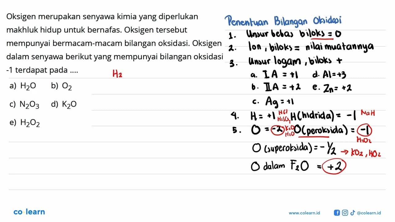 Oksigen merupakan senyawa kimia yang diperlukan makhluk