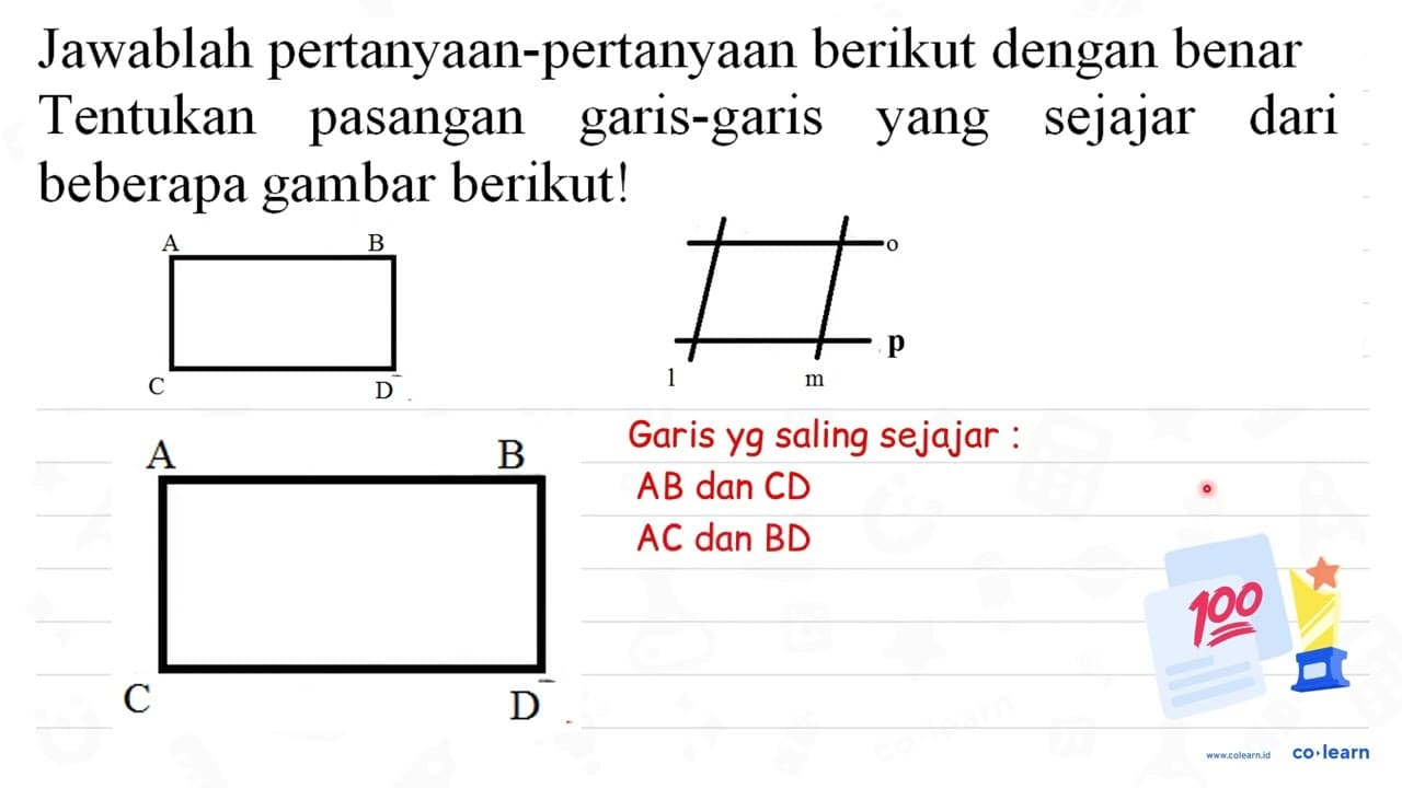 Jawablah pertanyaan-pertanyaan berikut dengan benar