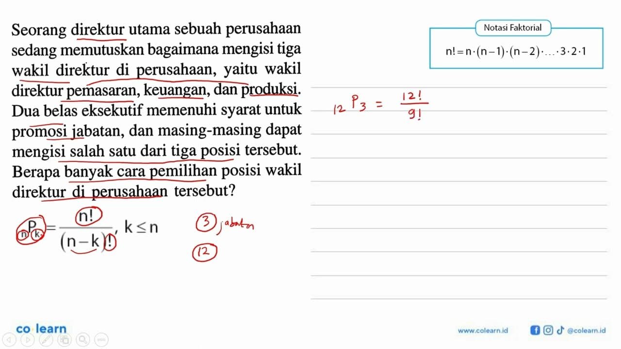 Seorang direktur utama sebuah perusahaan sedang memutuskan