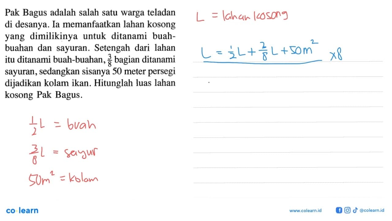 Pak Bagus adalah salah satu warga teladan di desanya. Ia