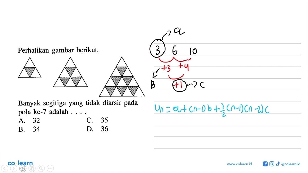 Perhatikan gambar berikut. Banyak segitiga yang tidak