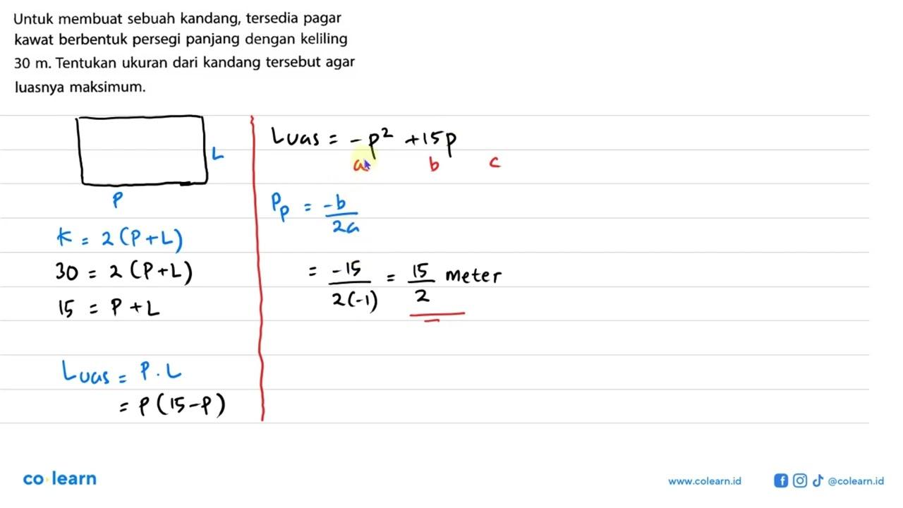 Untuk membuat sebuah kandang, tersedia pagar kawat