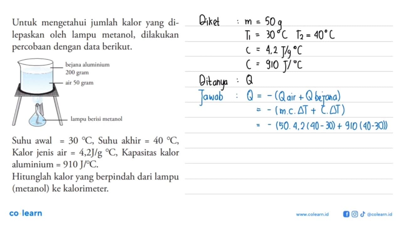 Untuk mengetahui jumlah kalor yang dilepaskan oleh lampu