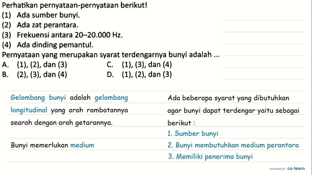 Perhatikan pernyatAn-pernyatAn berikut! (1) Ada sumber