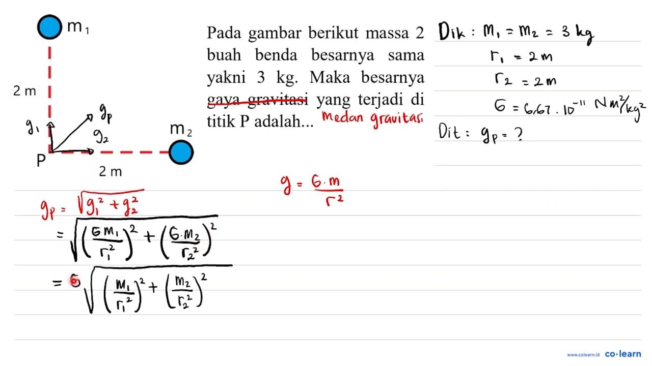 m1 2m P 2m m2 Pada gambar berikut massa 2 buah benda