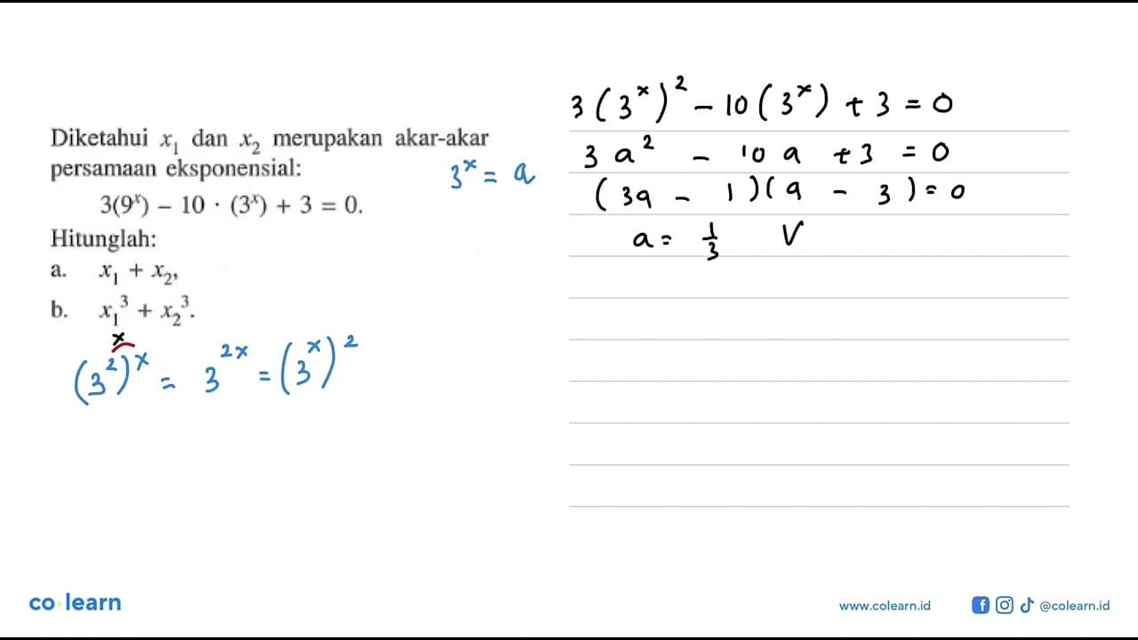 Diketahui x1 dan x2 merupakan akar-akar persamaan