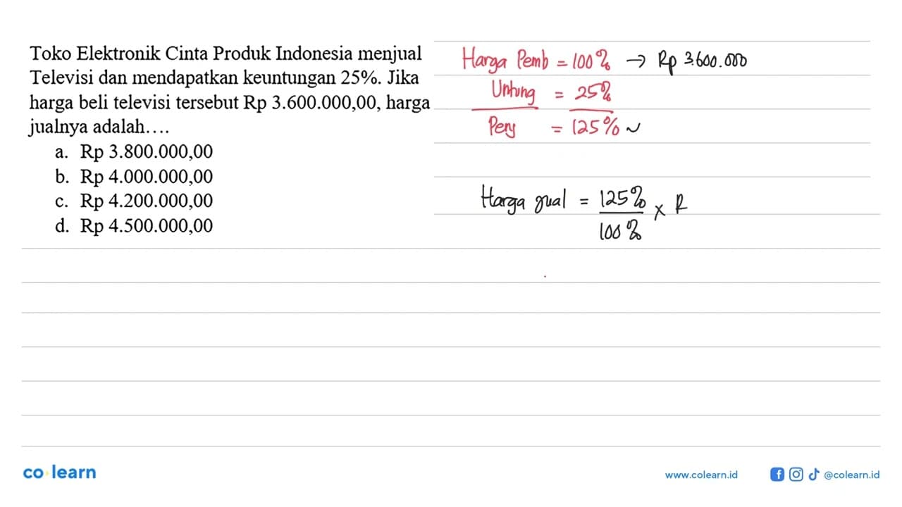 Toko Elektronik Cinta Produk Indonesia menjual Televisi dan