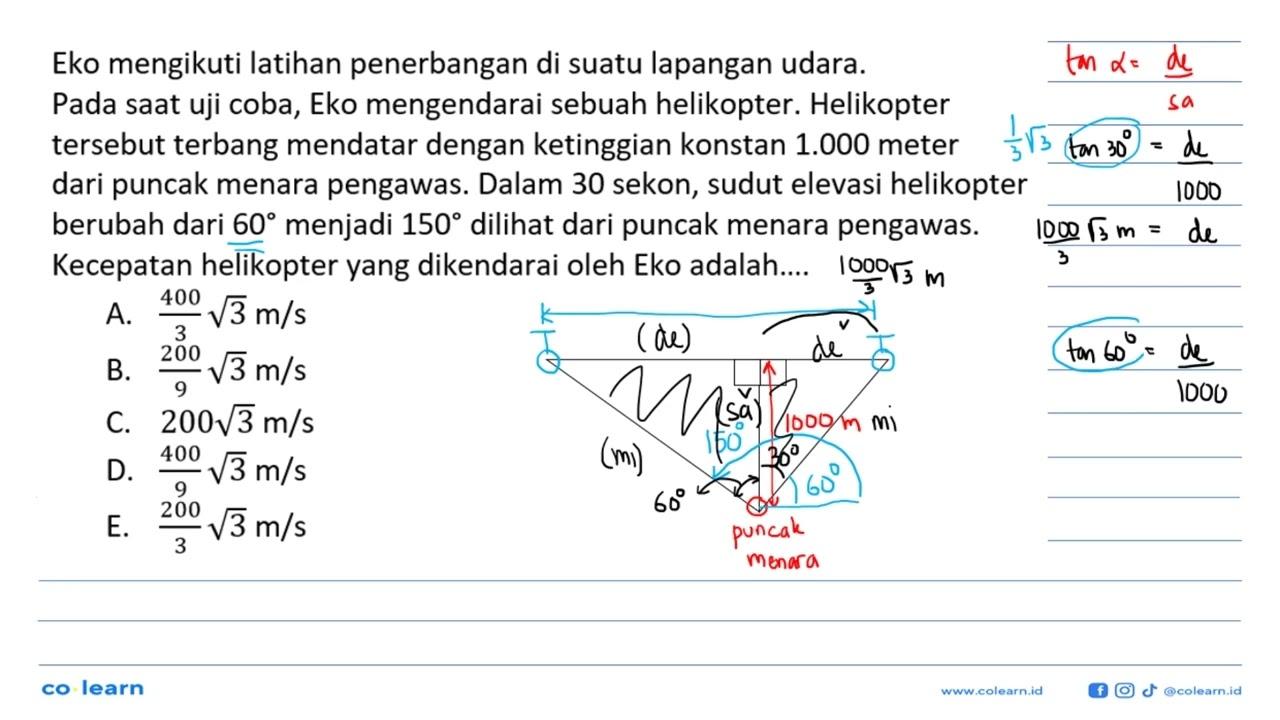 Eko mengikuti latihan penerbangan di suatu lapangan udara.