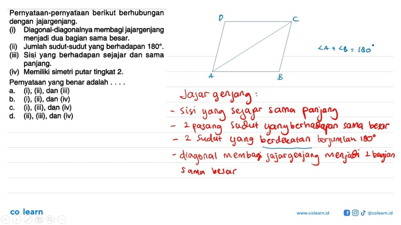 Pernyataan-pernyataan berikut berhubungan dengan