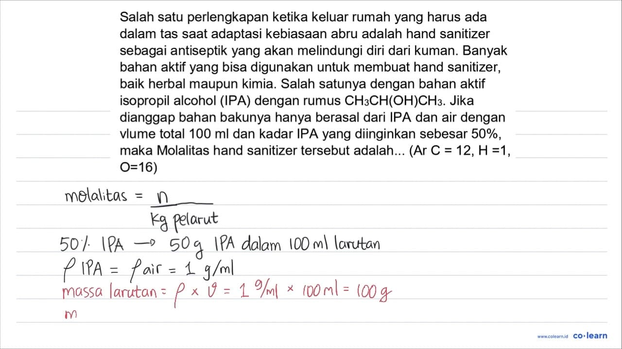 Salah satu perlengkapan ketika keluar rumah yang harus ada